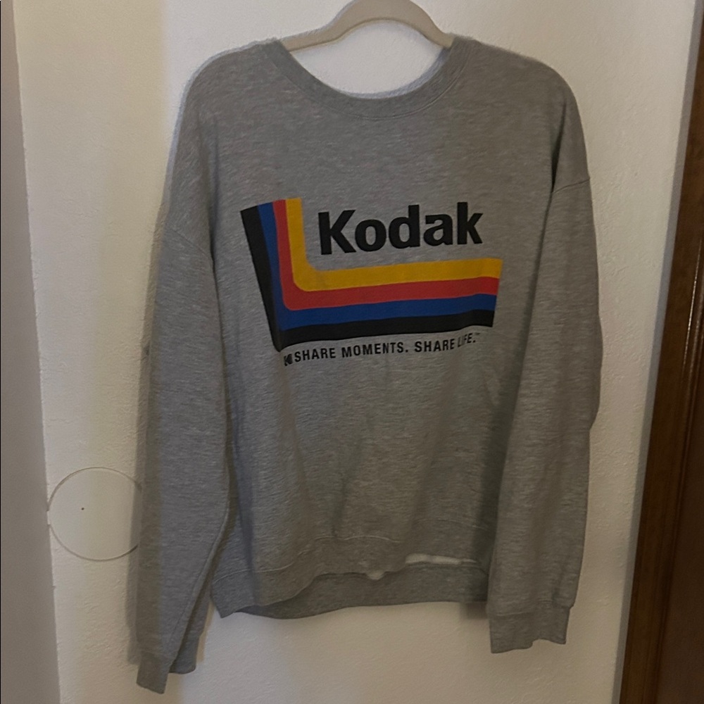 Kodak Gray Sweatshirt with Vibrant Logo